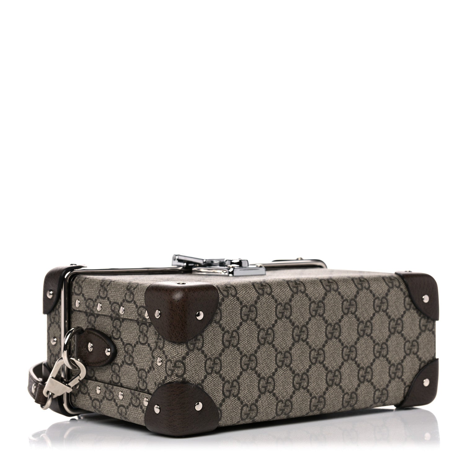 Gucci GG Supreme Monogram Globe-Trotter Beauty Case Brown 4 of 11