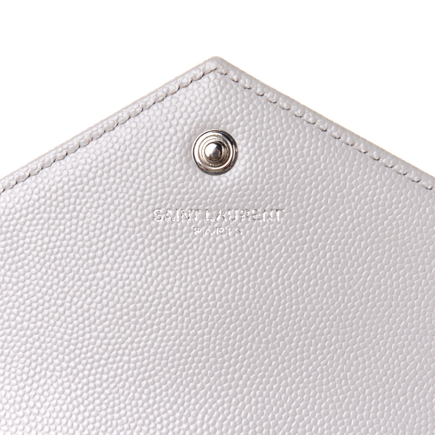 Saint Laurent Grain De Poudre Matelasse Chevron Monogram Chain Wallet Souris 5 of 10