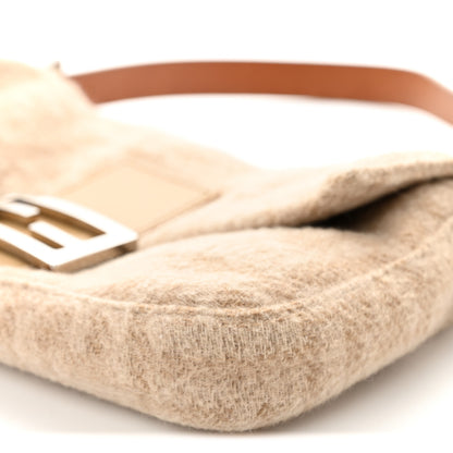 Fendi Wool Zucca Baguette Beige 9 of 10