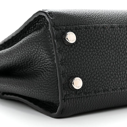 Fendi Cuoio Romano Selleria Bi-Color Mini Peekaboo Iconic Satchel Black Mou 8 of 10
