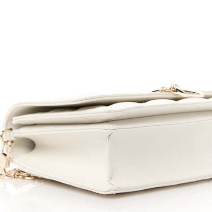 Christian Dior Lambskin Cannage My Dior Top Handle Bag White 9 of 11