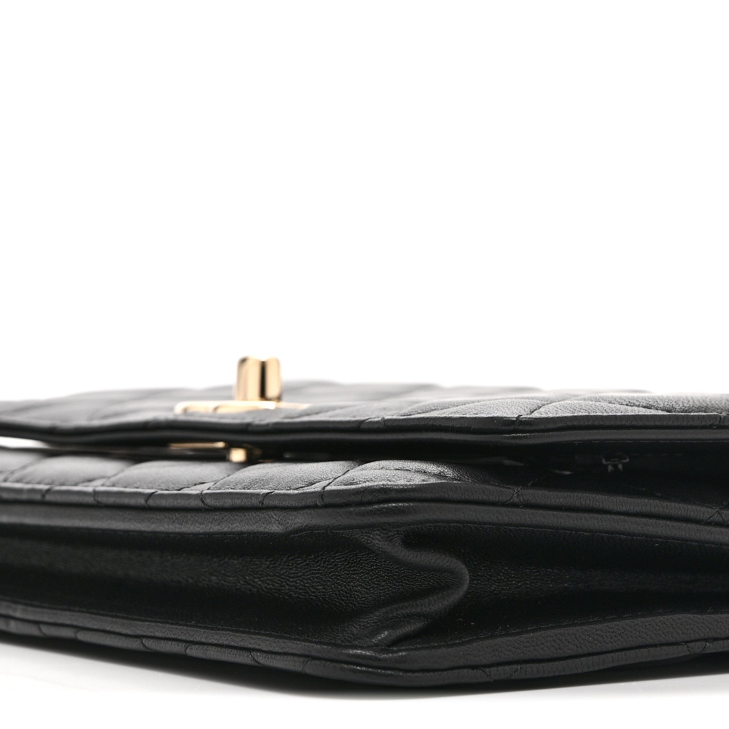 Chanel Lambskin Quilted Trendy CC Wallet On Chain WOC Black 11 of 11
