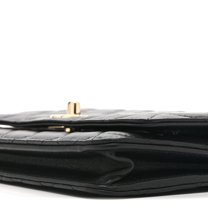 Chanel Lambskin Quilted Trendy CC Wallet On Chain WOC Black 11 of 11