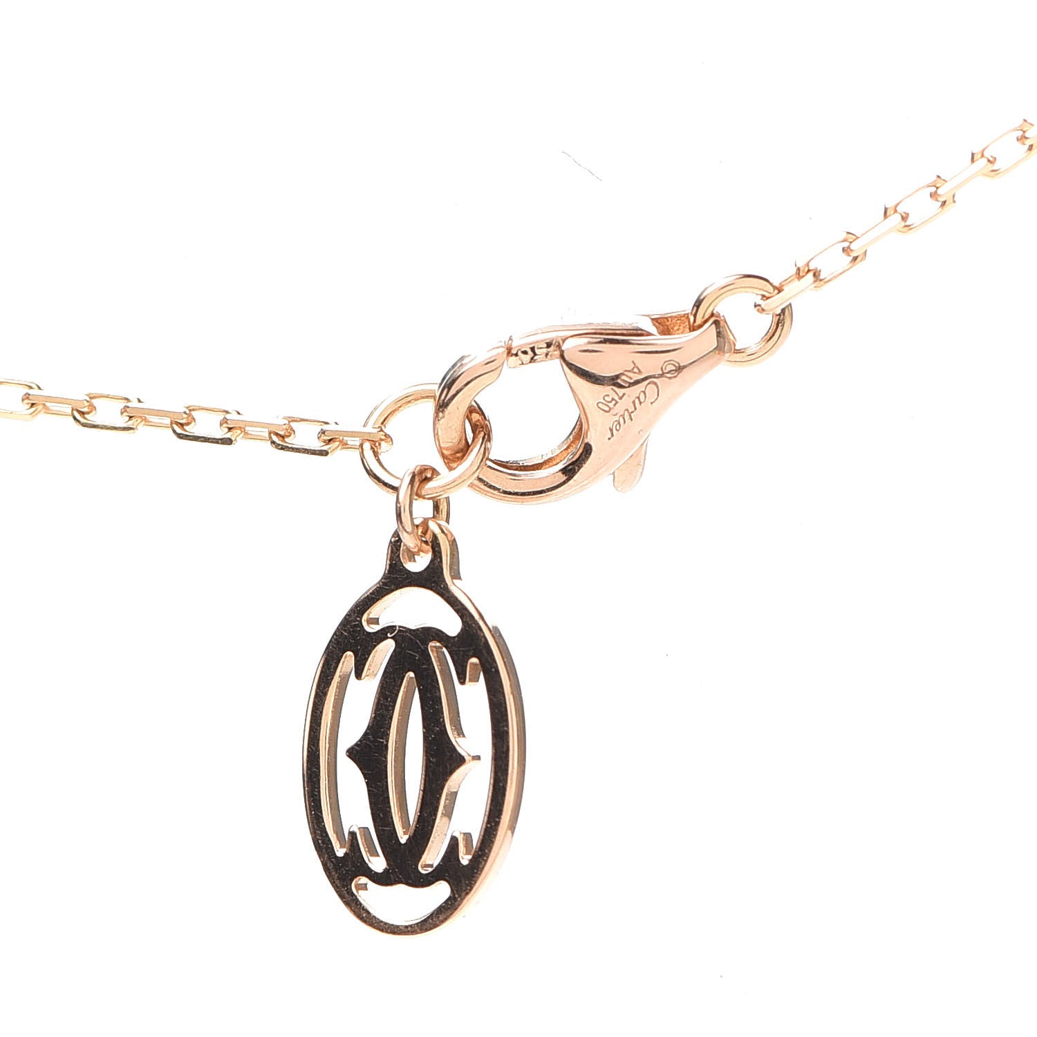 Cartier 18K Pink Gold Diamond LM D'Amour Pendant Necklace 4 of 4