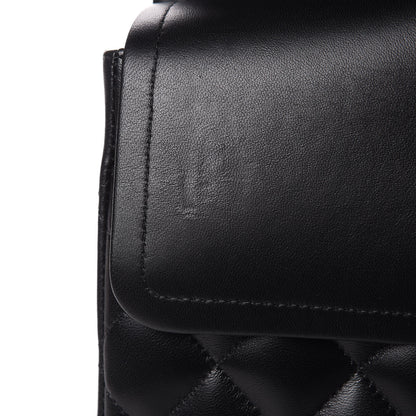 Chanel Lambskin Quilted Jumbo Double Flap Black 8 of 10