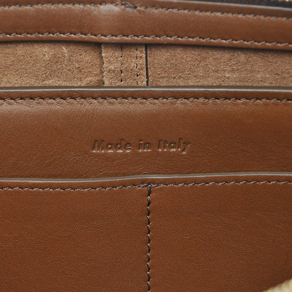 Celine Natural Calfskin Tri-Fold Clutch on Chain Havana 6 of 9