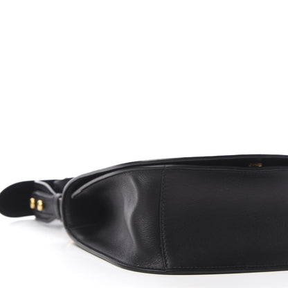 Prada City Calf Pionniere Saddle Bag Black 6 of 9