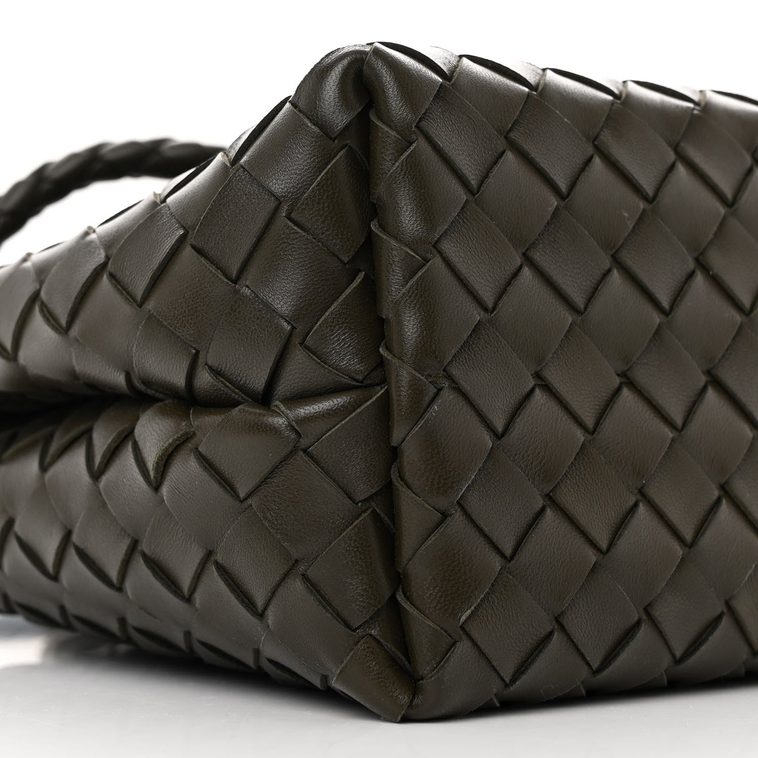 Bottega Veneta Nappa Intrecciato Medium Andiamo Shoulder Bag Kaki 8 of 9