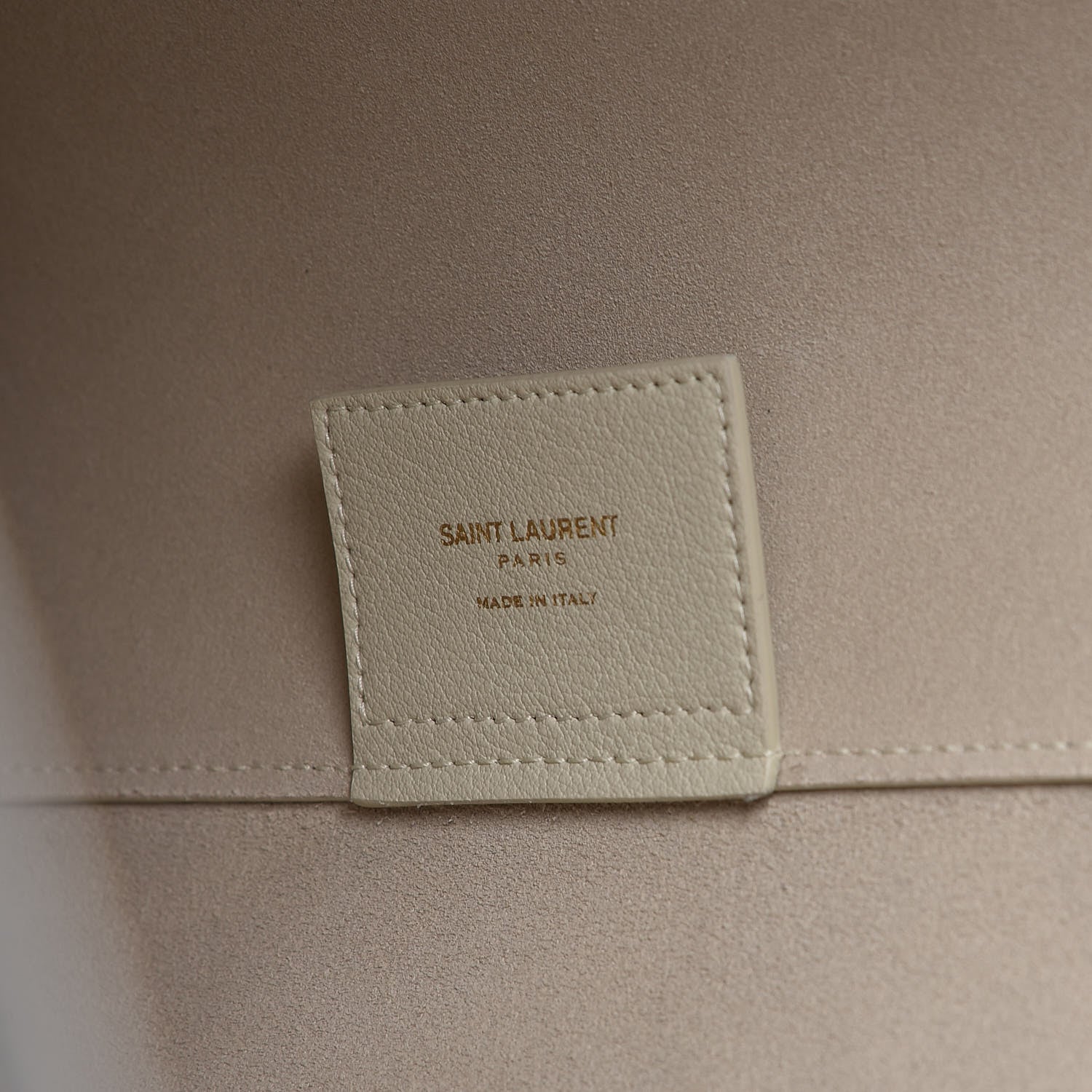 Saint Laurent Calfskin Large Shopping Tote Crema Soft 8 of 8