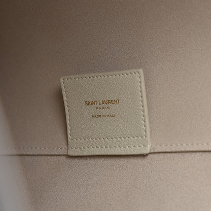 Saint Laurent Calfskin Large Shopping Tote Crema Soft 8 of 8