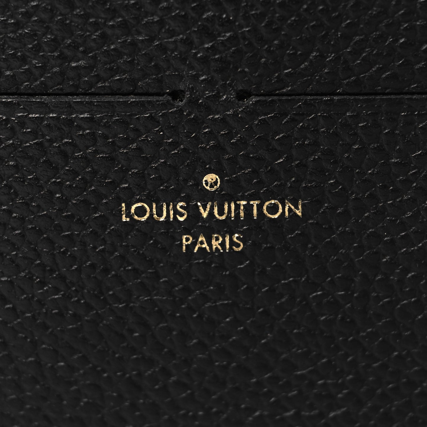 Calfskin Felicie Chain Wallet Card Holder Insert Black