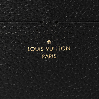 Louis Vuitton Calfskin Felicie Chain Wallet Card Holder Insert Black 6 of 6