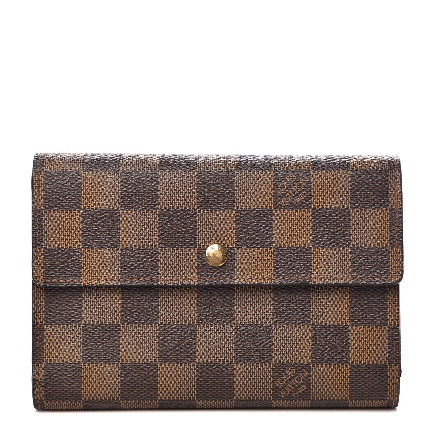 Louis Vuitton Damier Ebene Porte Tresor Etui Papier Wallet 1 of 9
