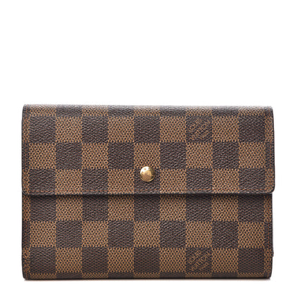 Louis Vuitton Damier Ebene Porte Tresor Etui Papier Wallet 1 of 9