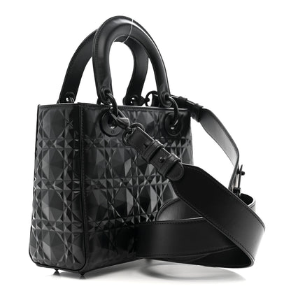 Christian Dior Calfskin Cannage Diamond Small My ABCDior Lady Dior Black 3 of 11