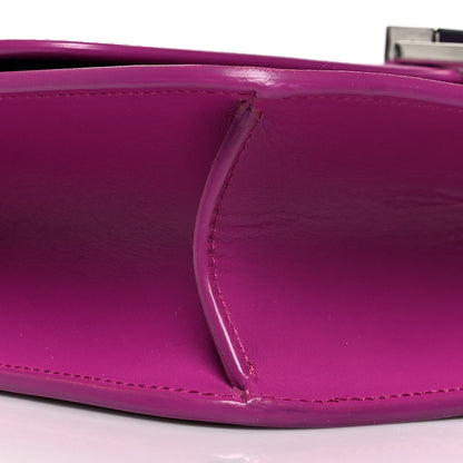 Saint Laurent Smooth Calfskin Le Carre Shoulder Bag Purple 9 of 15