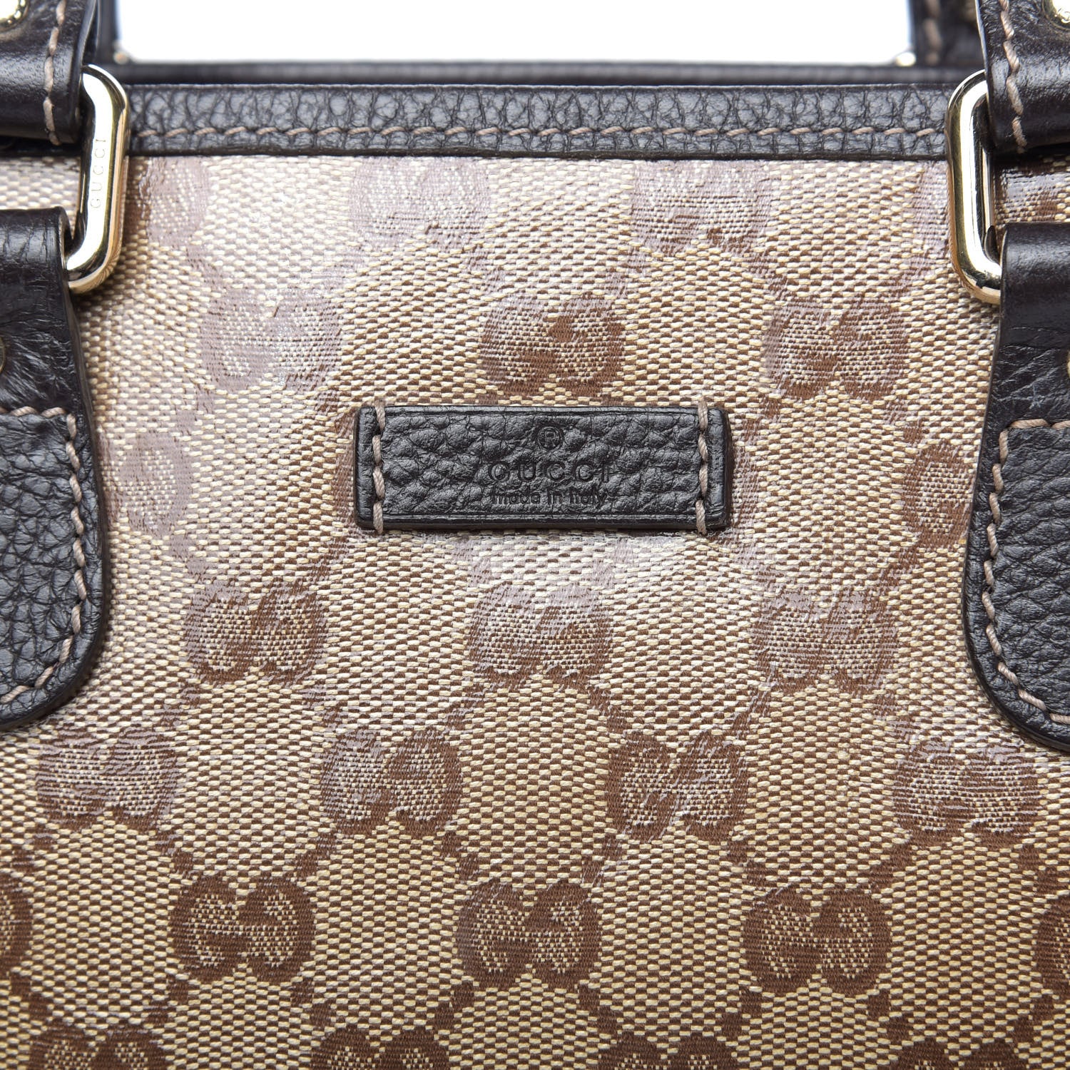 Gucci Crystal Monogram Joy Tote Dark Brown 12 of 13
