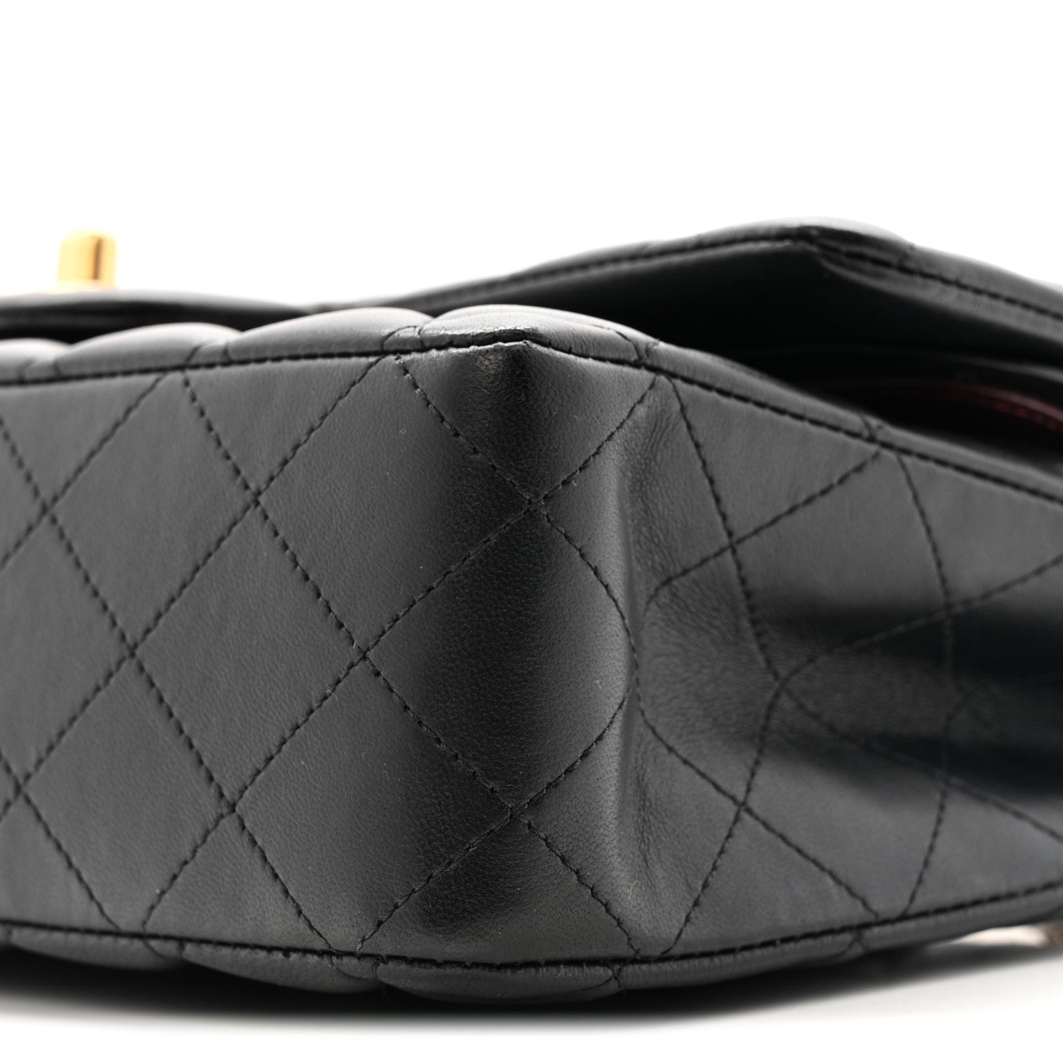 Chanel Lambskin Quilted Medium Double Flap Black 10 of 13