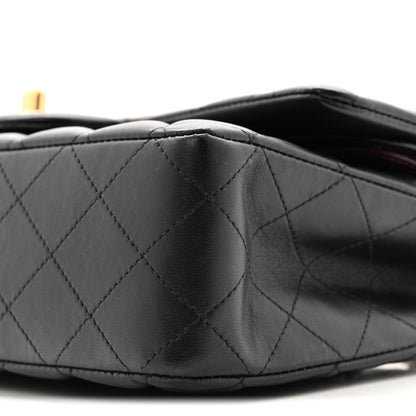 Chanel Lambskin Quilted Medium Double Flap Black 10 of 13
