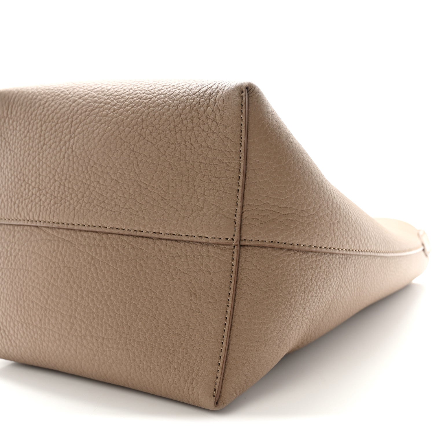 The Row Grained Calfskin Medium N/S Park Tote Dark Taupe 10 of 10
