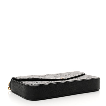 Louis Vuitton Empreinte Pochette Felicie Chain Wallet Black 5 of 12