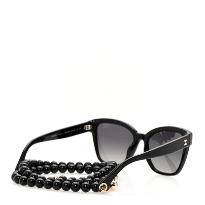 Chanel Acetate Chain Square Sunglasses 5487-A Black 4 of 8