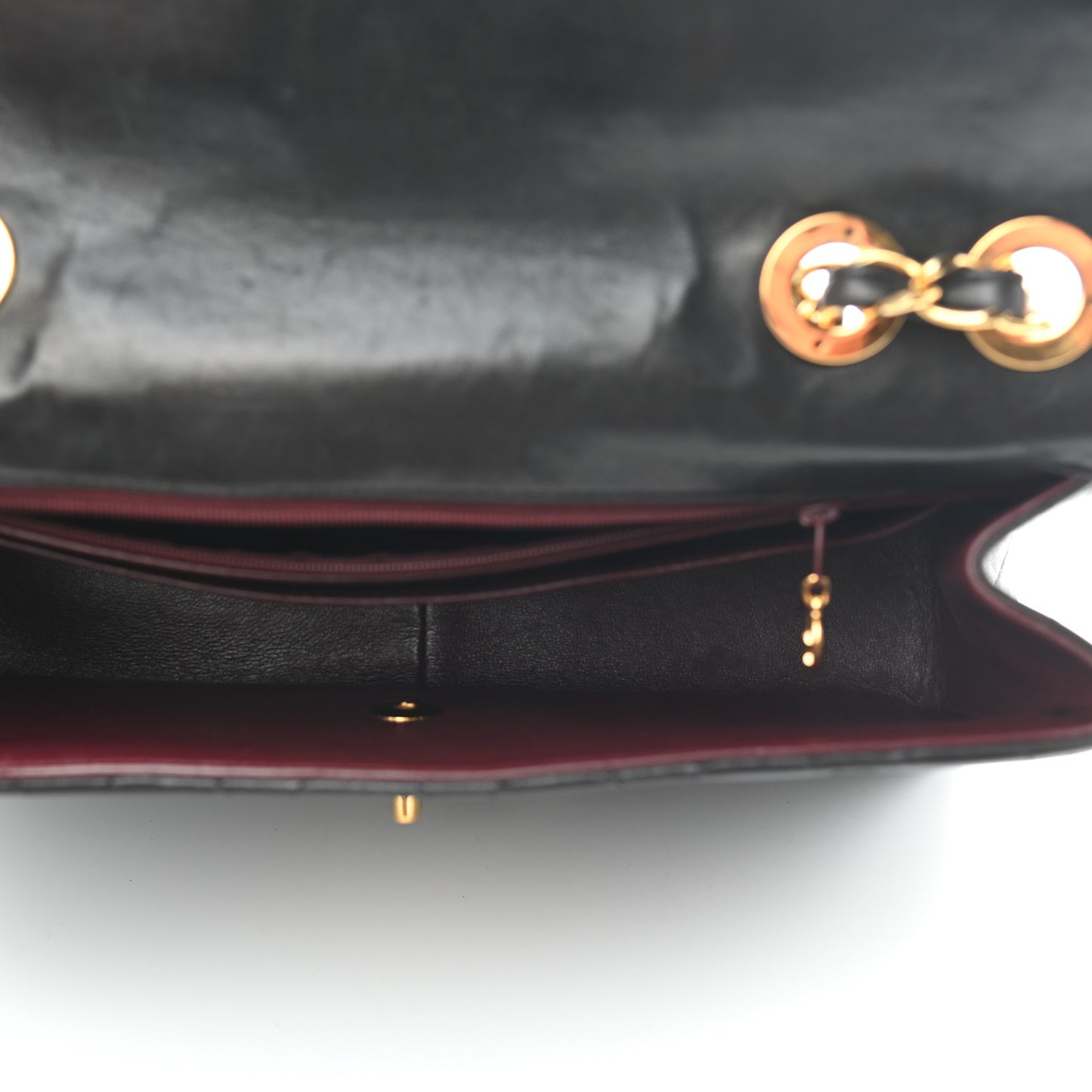 Lambskin Quilted XL Jumbo Single Flap Black