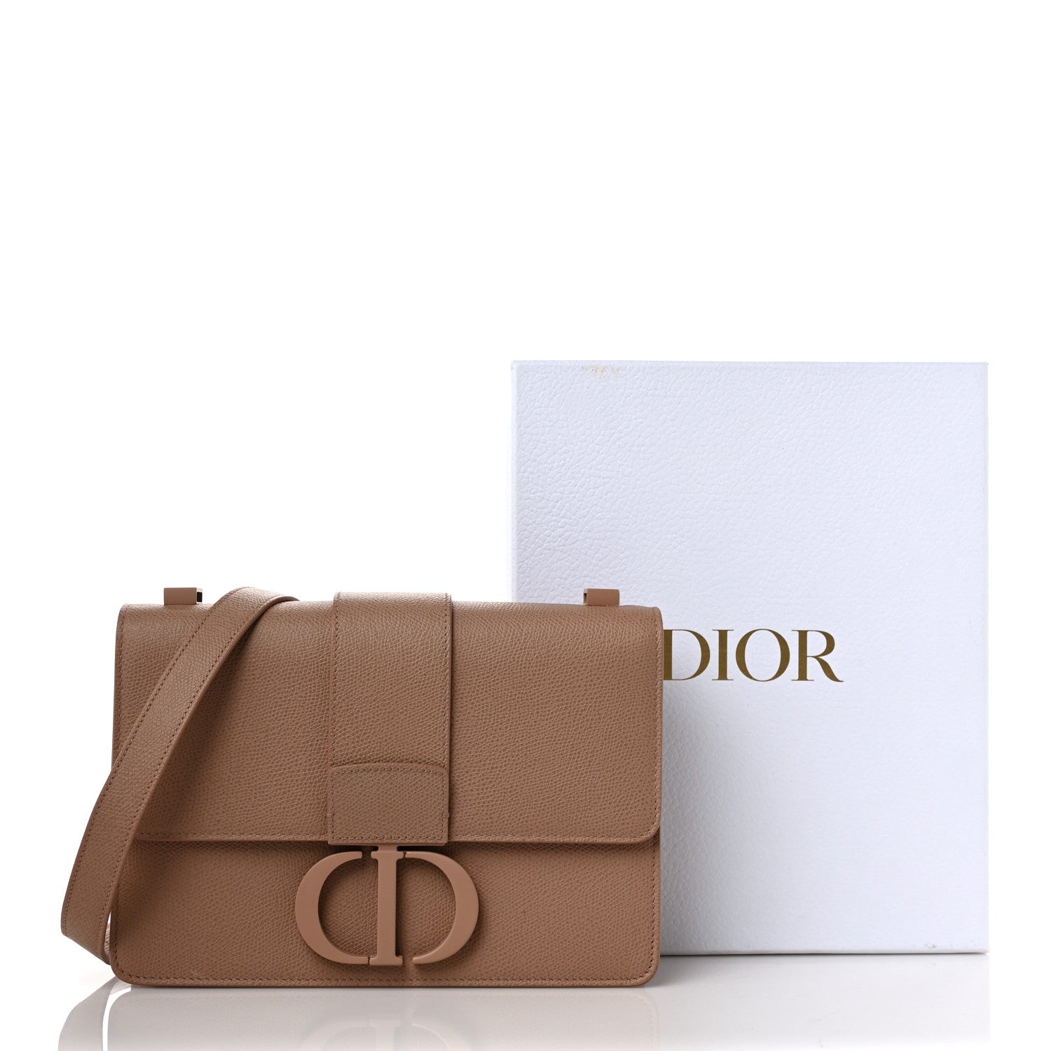 Christian Dior Ultra Matte Grained Calfskin 30 Montaigne Flap Bag Blush 9 of 9