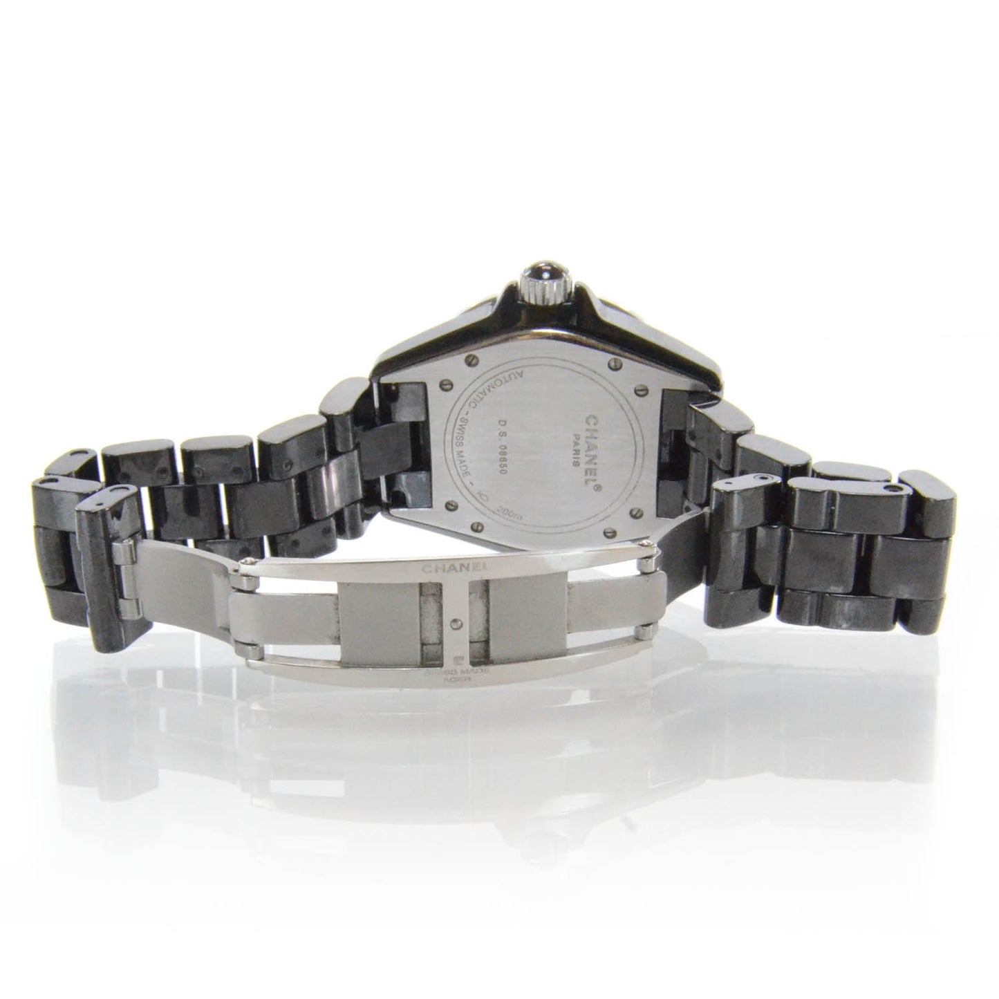 Stainless Steel Ceramic 38mm J12 Automatic Watch Black