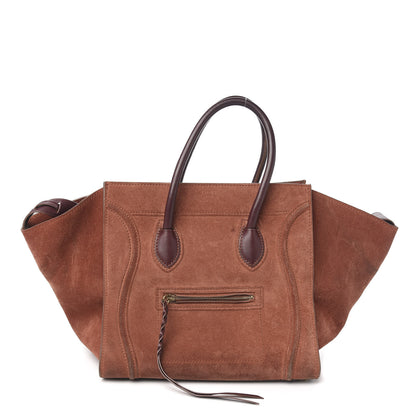 Celine Suede Medium Phantom Luggage Rust 1 of 11