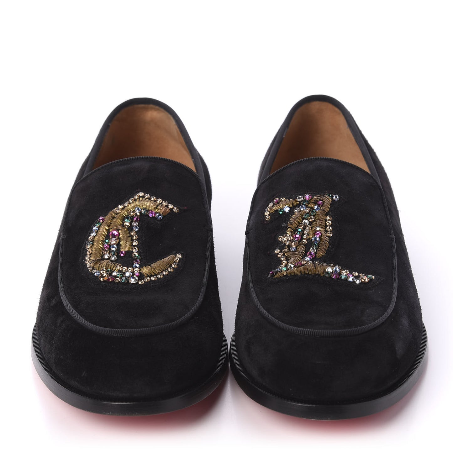 Veau Velours Mens Laperouse Flat Loafers 41 Black