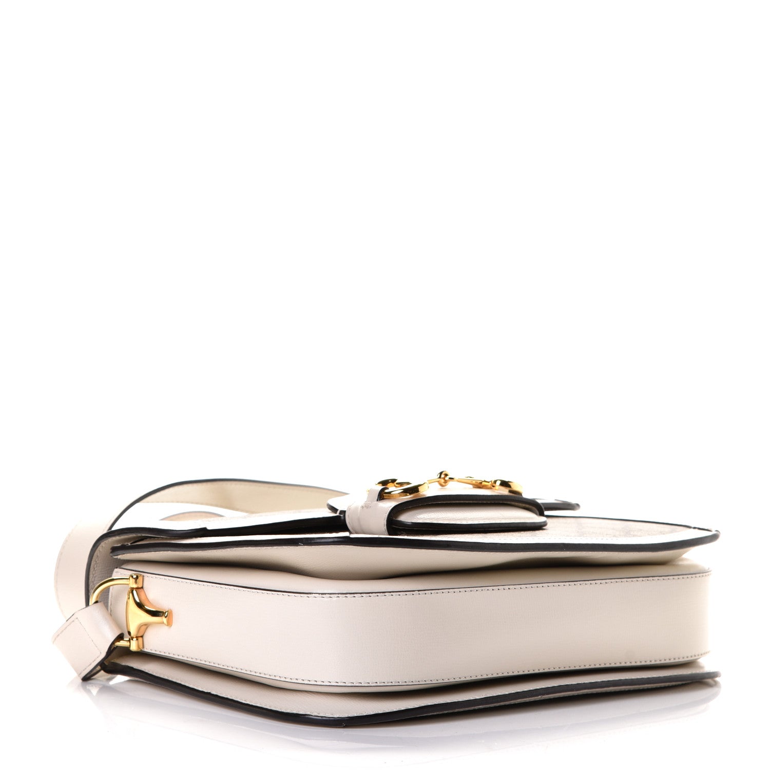 Gucci GG Supreme Monogram Horsebit 1955 Shoulder Bag Beige Mystic White 3 of 4