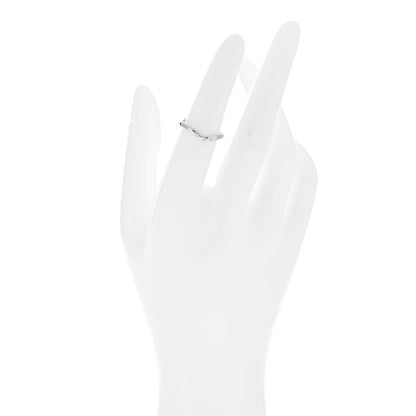 Tiffany 18K White Gold Diamond Elsa Peretti Wedding Band Ring 49 5 2 of 5