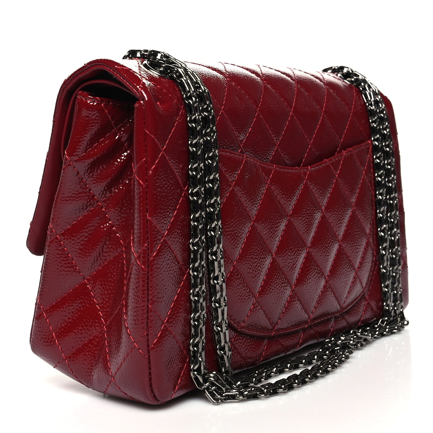 Patent Caviar Quilted 2.55 Reissue 226 Flap Burgundy