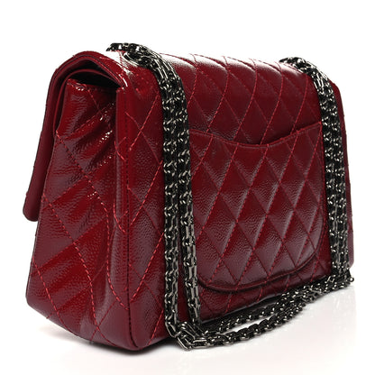 Chanel Patent Caviar Quilted 2.55 Reissue 226 Flap Burgundy 3 of 11