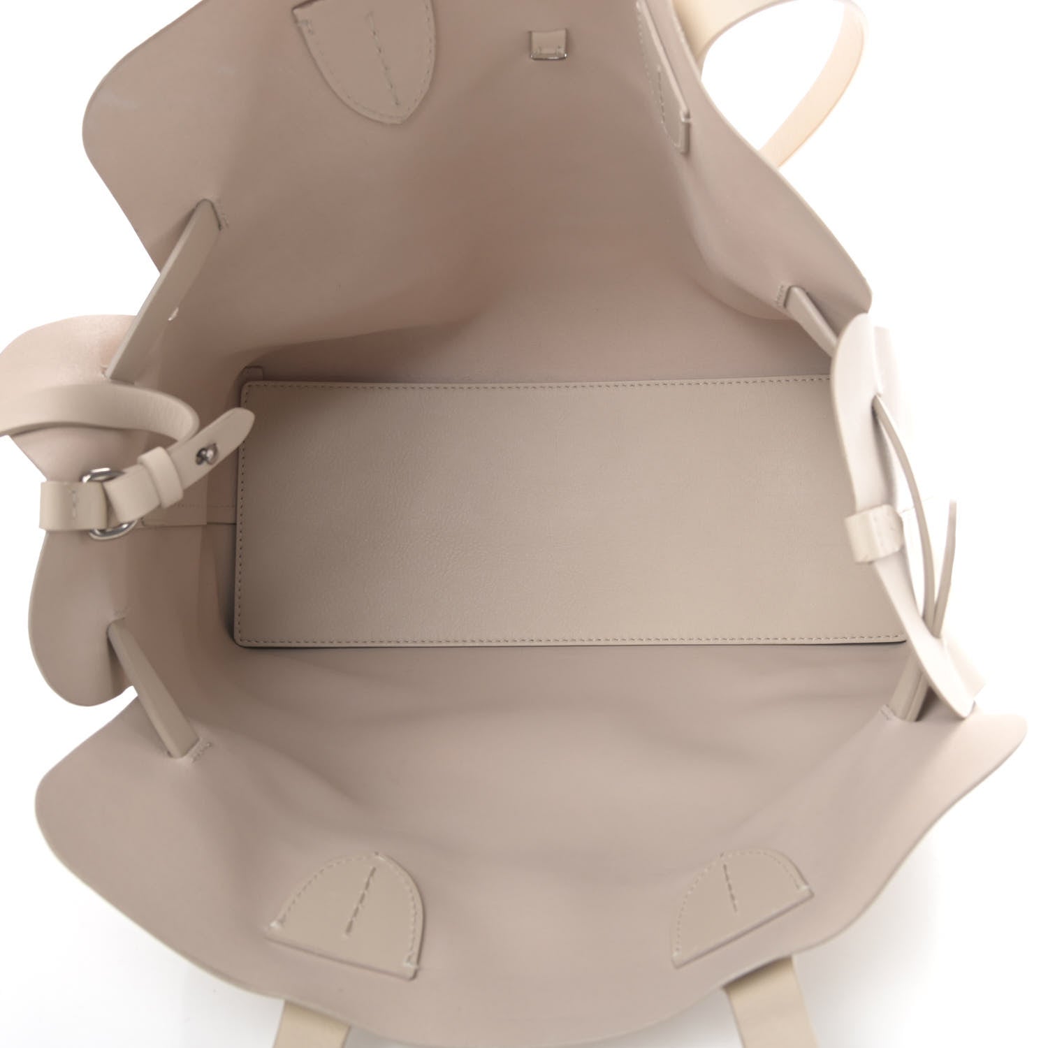 Burberry Soft Smooth Calfskin Medium Tote Limestone 6 of 11
