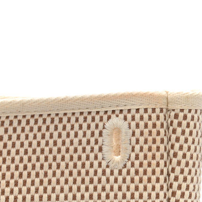 Hermes Toile Vache Calfskin Herbag Clutch Natural Black 23 of 25