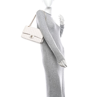 Chanel Caviar Quilted Medium Double Flap White 2 of 10