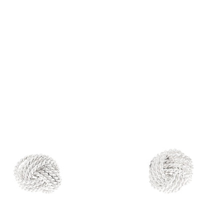Tiffany Sterling Silver Twist Knot Earrings 1 of 5
