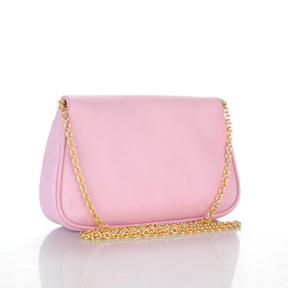 Fendi Vitello Flamingo Enamel Fendista Pouchette Crossbody Lavanda 3 of 7
