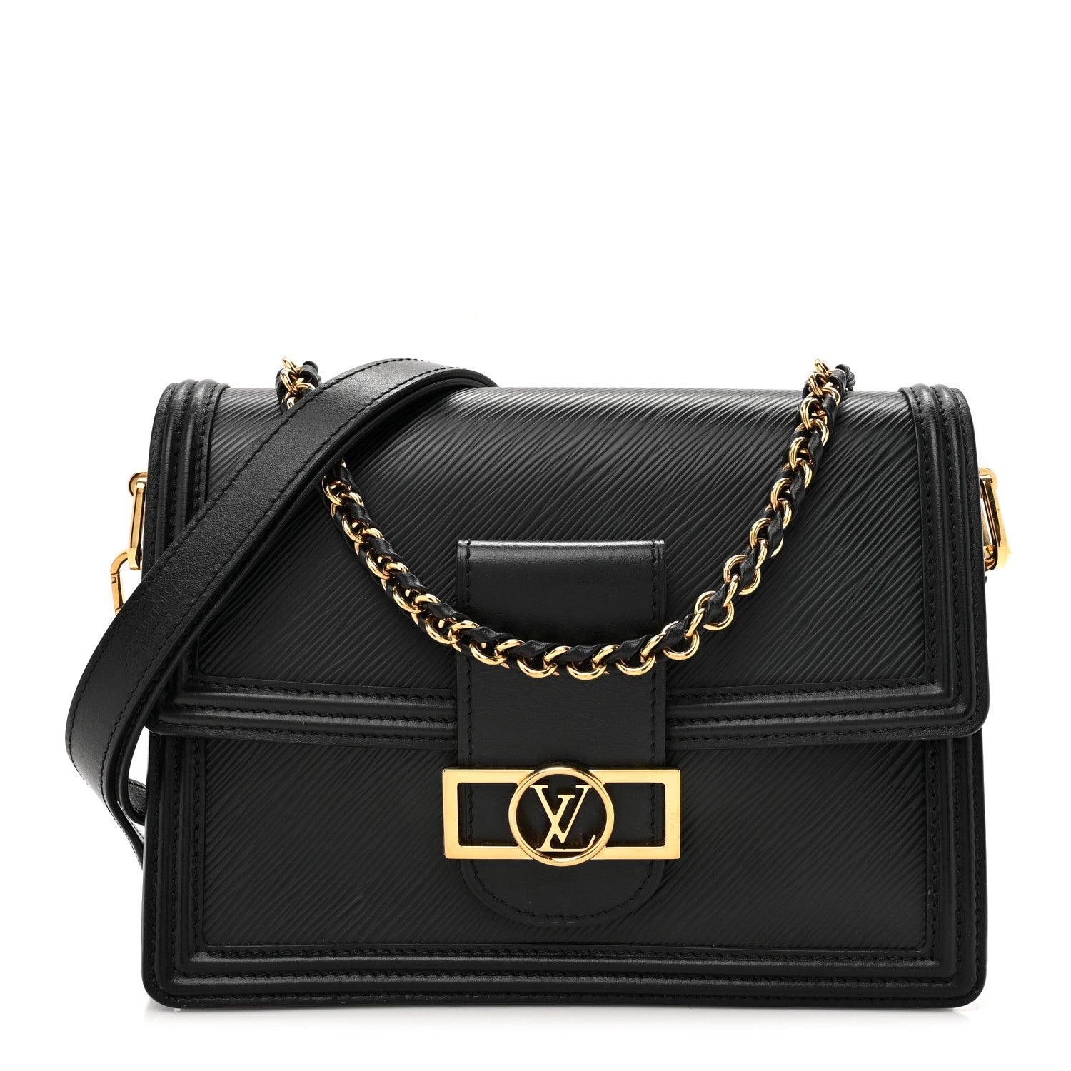 Louis Vuitton Epi Dauphine MM Black 1 of 14