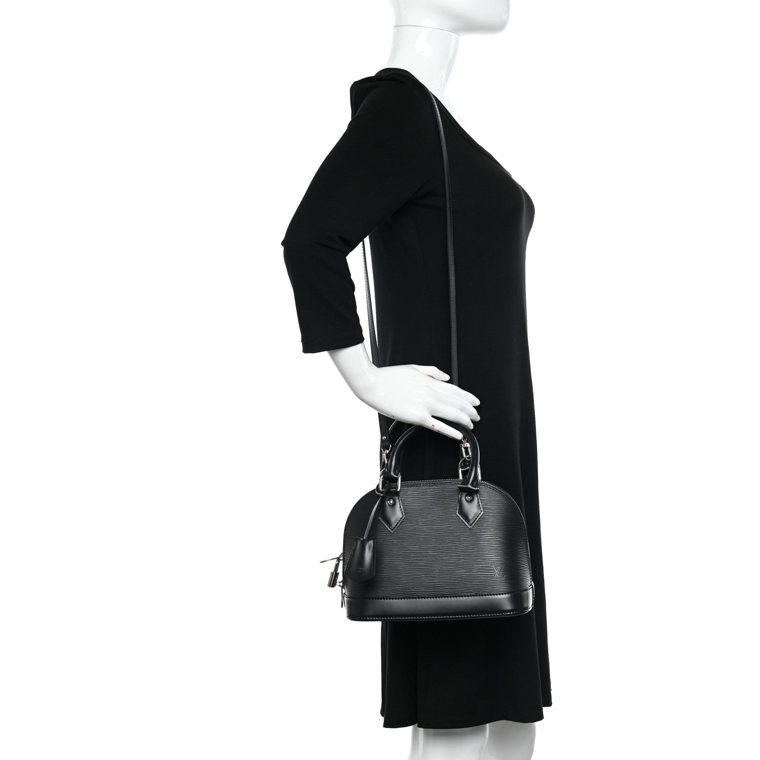 Louis Vuitton Epi Alma BB Black 2 of 11