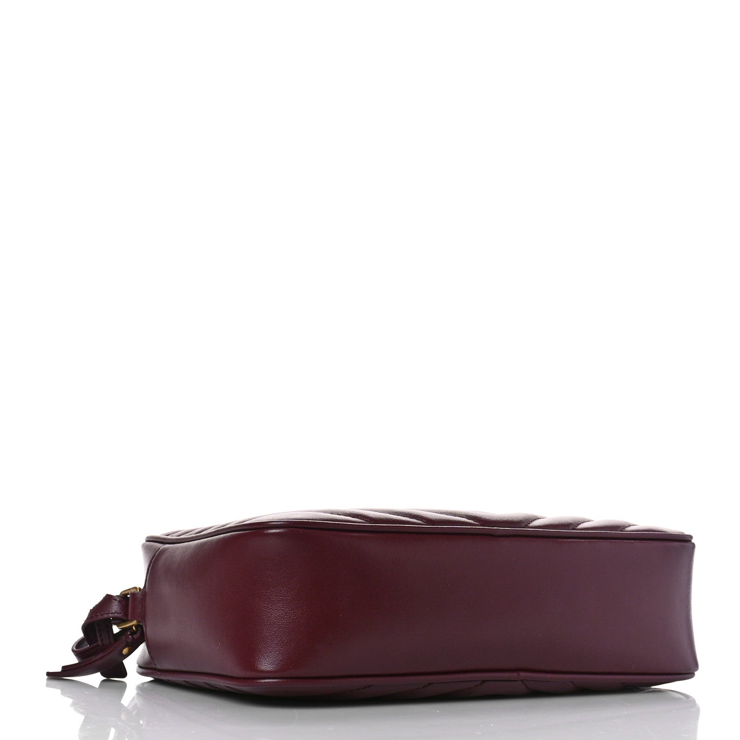 Saint Laurent Calfskin Matelasse Monogram Lou Camera Bag Dark Legion Red 4 of 8