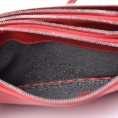 Celine Liege Calfskin Small Trio Crossbody Bag Pop Red 9 of 12