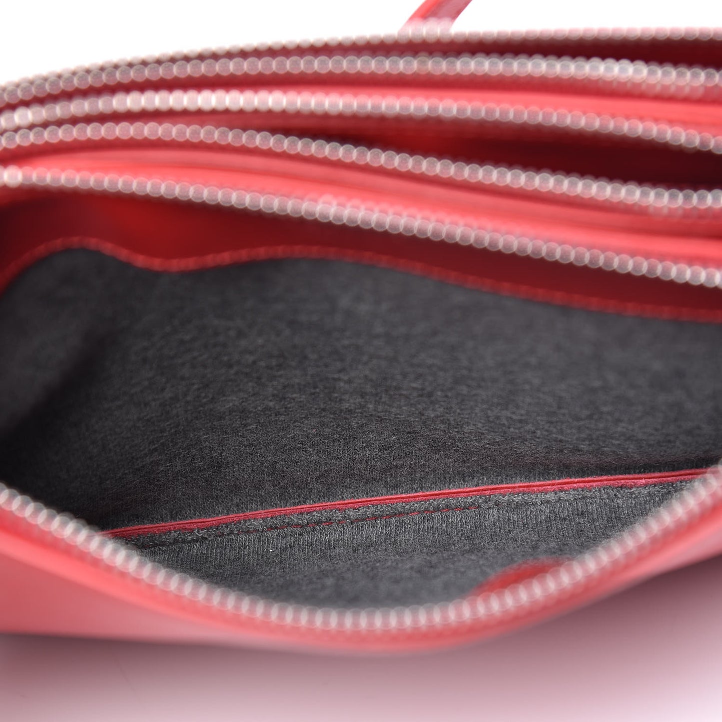 Liege Calfskin Small Trio Crossbody Bag Pop Red