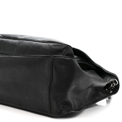 Saint Laurent Grained Lambskin Monogram Oversized Niki Chain Satchel Black 12 of 15