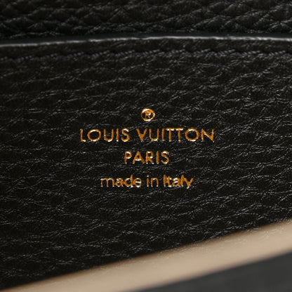 Louis Vuitton Grained Calfskin LV Pont 9 Soft MM Black 6 of 9