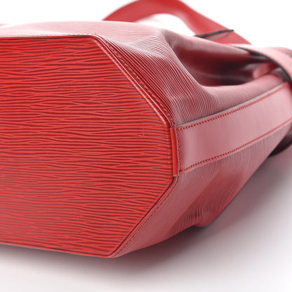 Louis Vuitton Epi Sac D'Epaule Castillan Red 11 of 12