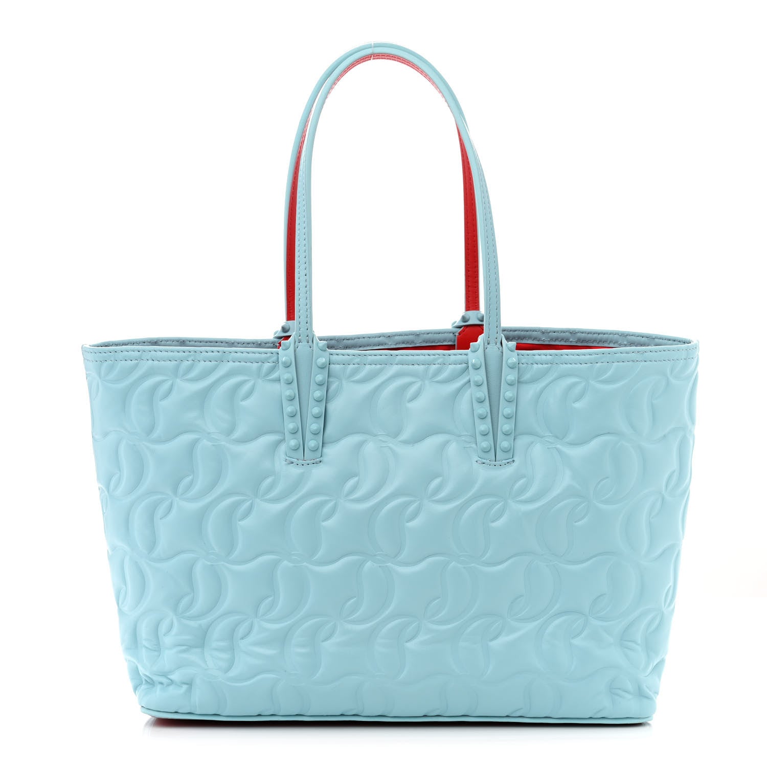Christian Louboutin Nappa Embossed East West Cabata Tote Mineral 1 of 15