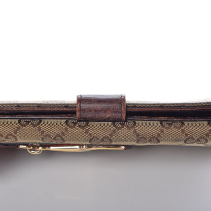 Gucci Monogram Hasler Continental Wallet Dark Brown 10 of 23